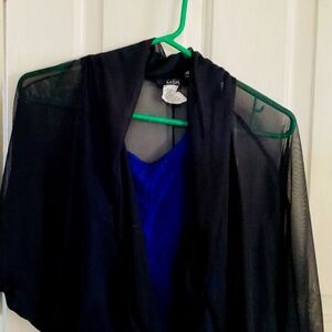 Sheer cape bolero wrap shrug